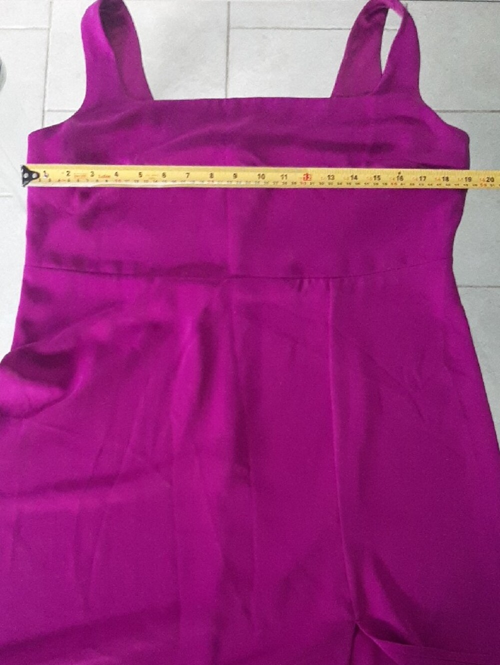 Ricki's💜True Purple Square-Neck Midi Dress with Side Slit Good Cond Sz 14 - Picture 9 of 11